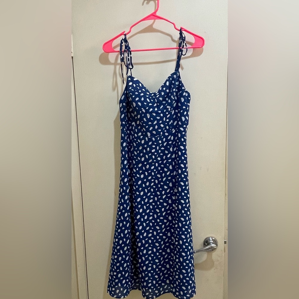 Sweetheart Strap Patterned Slip Dress